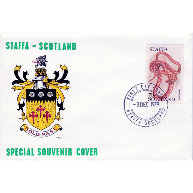 Staffa 1979 LEOPARD SNAKE on cover with First Day Cancel