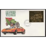 Zambia 1987 CLASSIC CARS in GOLD - ROLLS ROYCE on First Day Cover