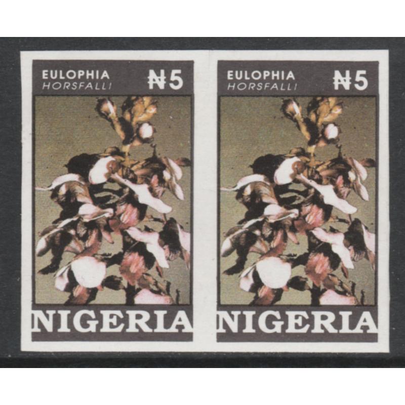 Nigeria 1993 ORCHIDS 5n  IMPERF PAIR mnh