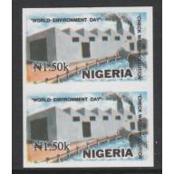 Nigeria 1993 WORLD ENVIRONMENT DAY 1n50 IMPERF PAIR mnh