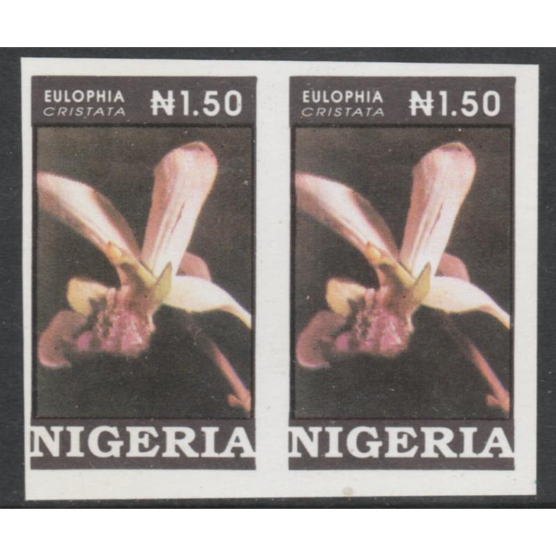 Nigeria 1993 ORCHIDS 1n50  IMPERF PAIR mnh