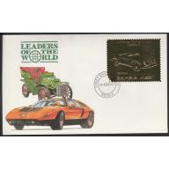 Zambia 1987 CLASSIC CARS in GOLD - PORSCHE on First Day Cover