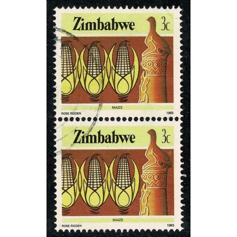 Zimbabwe 1985-88. 3c Perf 14½. pair Fine Used. SG 660