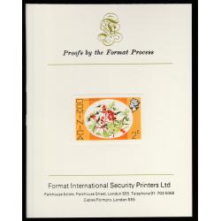 Dominica 1975 CASTOR OIL TREE - imperf on FORMAT INTERNATIONAL PROOF CARD