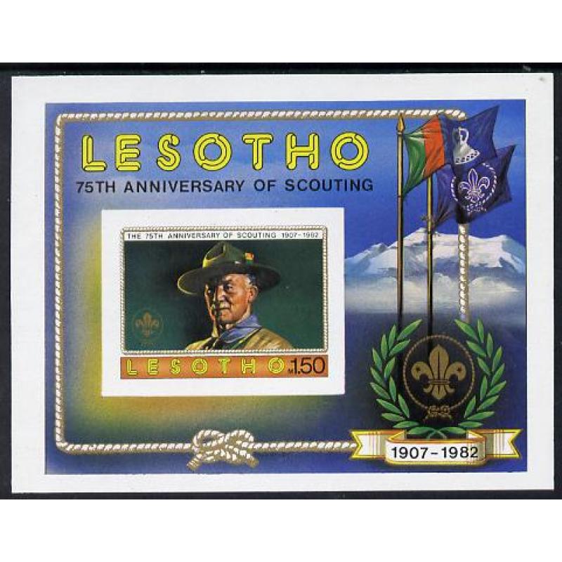 Lesotho 1982 SCOUTING IMPERF m/sheet mnh
