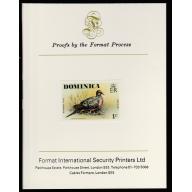 Dominica 1978  MOURNING DOVE - FORMAT INTERNATIONAL PROOF CARD