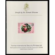 Dominica 1975 EGG PLANT - imperf on FORMAT INTERNATIONAL PROOF CARD
