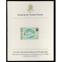 Dominica 1975 GARE FISH - imperf on FORMAT INTERNATIONAL PROOF CARD