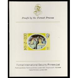 Dominica 1975 LIME FACTORY - imperf on FORMAT INTERNATIONAL PROOF CARD