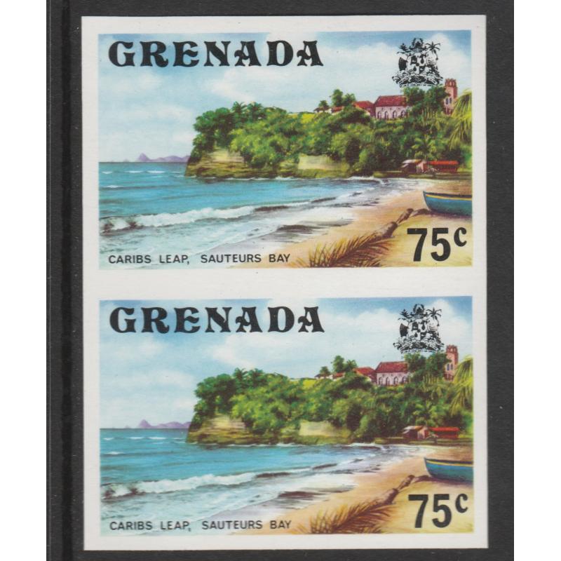 Grenada 1975 - SAUTERS BAY 75c  IMPERF PAIR mnh