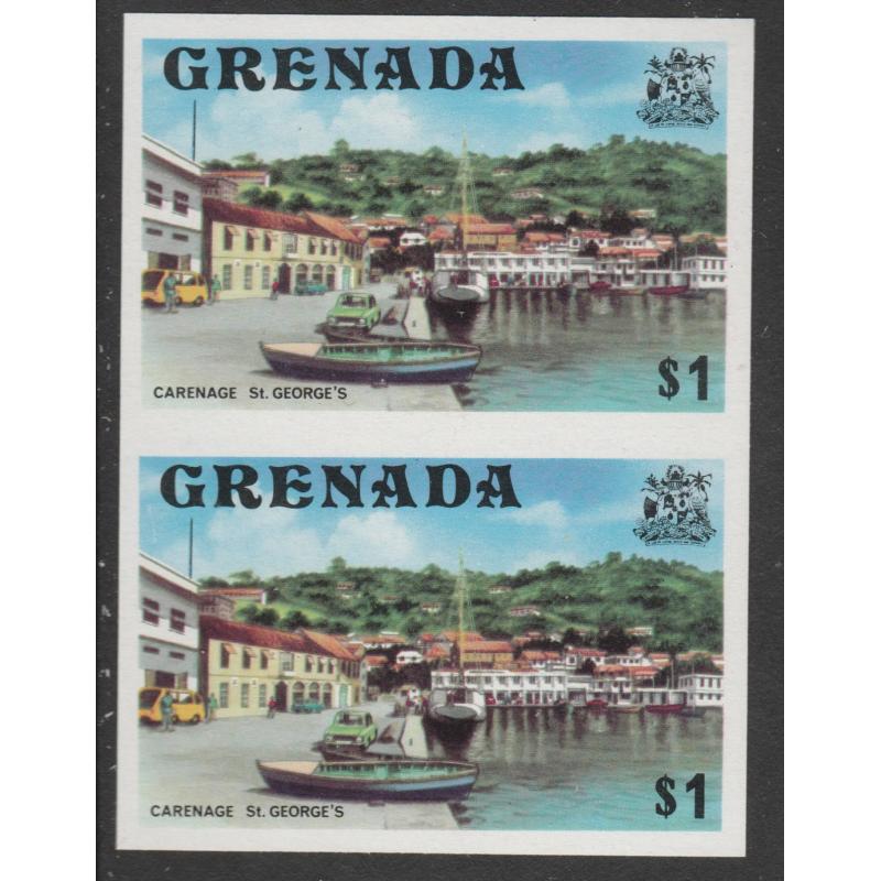 Grenada 1975 - CARENAGE $1  IMPERF PAIR mnh