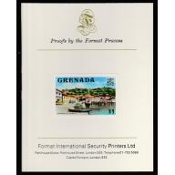 Grenada 1975  CARENAGE  mperf on FORMAT INTERNATIONAL PROOF CARD