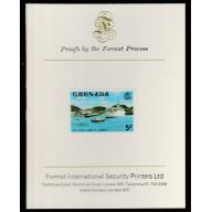 Grenada 1975  DEEP WATER DOCK  mperf on FORMAT INTERNATIONAL PROOF CARD