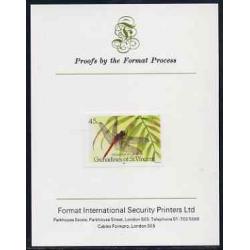 St Vincent Grenadines 1986 DRAGONFLIES on FORMAT INTERNATIONAL PROOF CARD