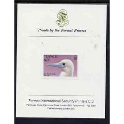 Tuvalu  1988 BIRDS - RED FOOTED BOOBY  on FORMAT INT PROOF CARD