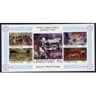 Lesotho 1983 ROCK PAINTINGS imperf m/sheet mnh