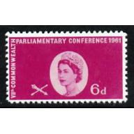 Great Britain 1961 QEII 7th PARL GOLD  OMITTED - Maryland Forgery