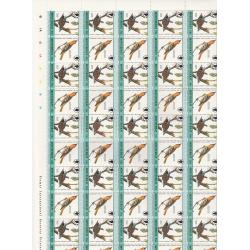 Montserrat 1985 AUDUBON BIRDS in COMPLETE SHEETS (25 sets of 8)