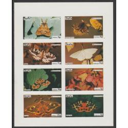 Staffa 1974 BUTTERFLIES & SCOUTS imperf set of8 mnh