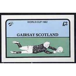 Gairsay 1982 FOOTBALL WORLD CUP imperf deluxe sheet mnh