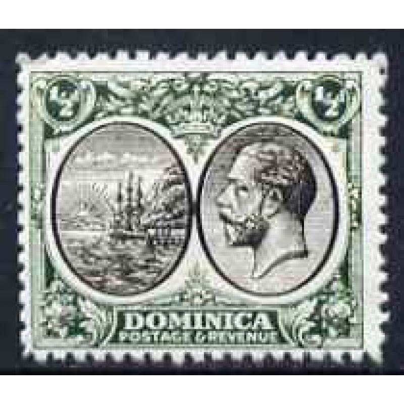 Dominica 1923 KG5 BADGE 1/2d - HIALEAH FORGERY
