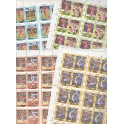 St Vincent Bequia 1984 OLYMPICS in COMPLETE SHEETS (25 sets of 8)