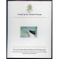 Tuvalu  1988 BIRDS - CRESTED TERN  on FORMAT INT PROOF CARD