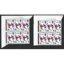 1966 World Cup "Winners" 4d. SHIFT OF BLUE & FLESH colours Cylinder block