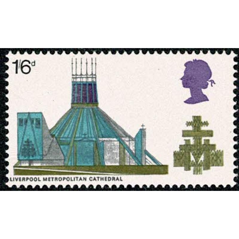 1969 Cathedrals 1/6 MISSING PHOSPHOR. SG 801Ey