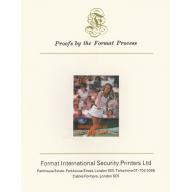 St Vincent Grenadines 1988 TENNIS - Evonne Crawley on FORMAT INTERNATIONAL PROOF CARD