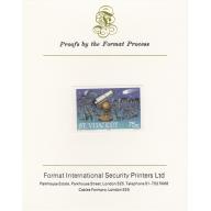 St Vincent 1986 HALLEY&#039;s COMET on FORMAT INTERNATIONAL PROOF CARD