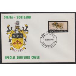 Staffa 1982 BEES  45p on first day cover