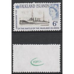 Falkland Is 1964 HMS GLASGOW 6d ERROR  - Maryland Forgery
