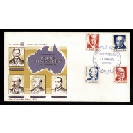 Australia. 1972 Famous Australians (4th Series). FDC 8th March 1972.