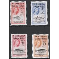 St Helena 1961 TRISTAN RELIEF SET of 4 - Maryland Forgery