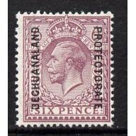 Bechuanaland 1925 overprint on GB KG5 6d mnh