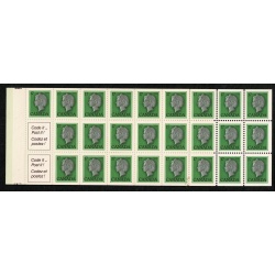 1979  $4.25 Post Code Publicity SB88 (Horizontal Wavy lines across cover) Violet on Cream Covers "Woman throwing letter".