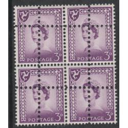 GB - IOM 3d REGIONAL - DOUBLE PERFS - block of 4 FORGERY mnh