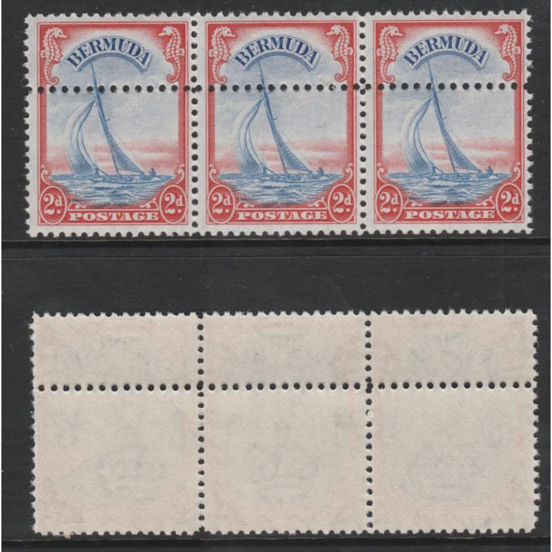 Bermuda 1938 KG6 YACHT 2d with  DOUBLE  PERFS - FORGERY
