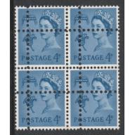 Jersey Regional 4d block of 4 DOUBLE PERFS forgery mnh