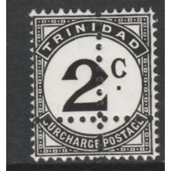 Trinidad & Tob 1923 POSTAGE DUE 2c  with  DOUBLE  PERFS - FORGERY