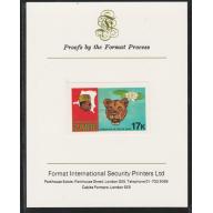 Zaire 1979 RIVER EXN - LEOPARD & LILLY  on FORMAT INTERNATIONAL PROOF CARD