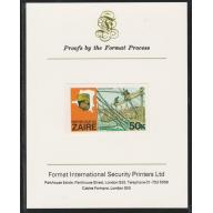 Zaire 1979 RIVER EXN - FISHERMEN  on FORMAT INTERNATIONAL PROOF CARD