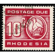 Zimbabwe. 1980 Postage Due 10c cerise. Fine Used. SG D27