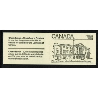 1982 50c Provincial Legislature Buildings. Set of 10 booklets SB89.