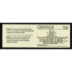1982 50c Provincial Legislature Buildings. Set of 10 booklets. Black on cream covers. SB89