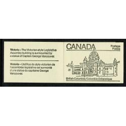 1982 50c Provincial Legislature Buildings. Set of 10 booklets SB89.