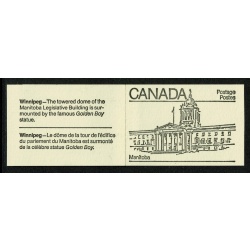 1982 50c Provincial Legislature Buildings. Set of 10 booklets. Black on cream covers. SB89