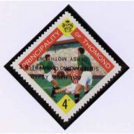 Thomond 1967 FOOTBALL with SIR FRANCIS CHICHESTER OPT DOUBLED, one INVERTED mnh
