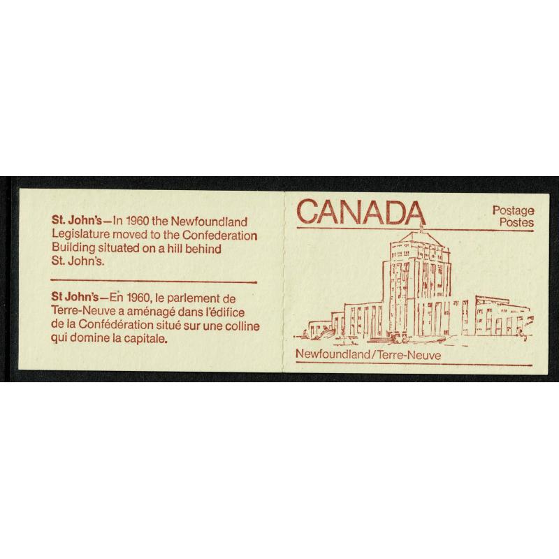 1983 50c Provincial Legislature Buildings. Set of 10 booklets SB91